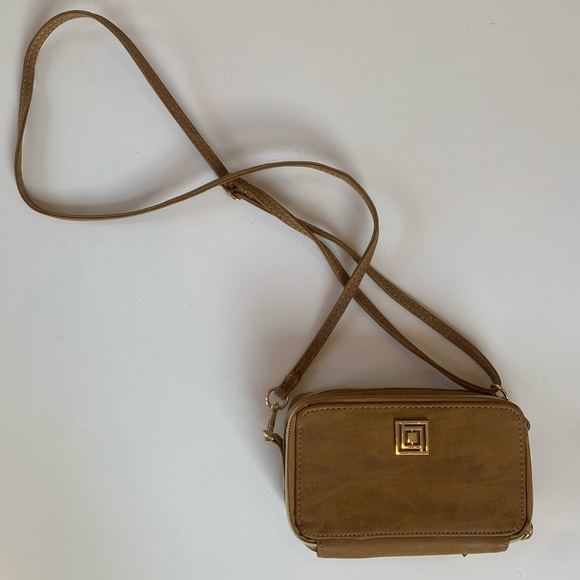 Brown Suede Crossbody Purse - Picture 2 of 7
